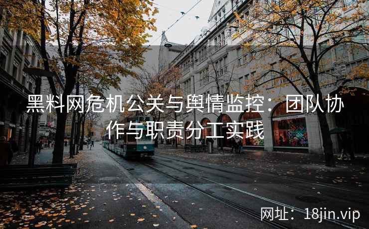 黑料网危机公关与舆情监控：团队协作与职责分工实践