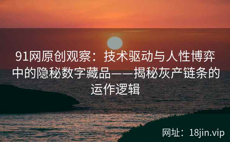 91网原创观察：技术驱动与人性博弈中的隐秘数字藏品——揭秘灰产链条的运作逻辑