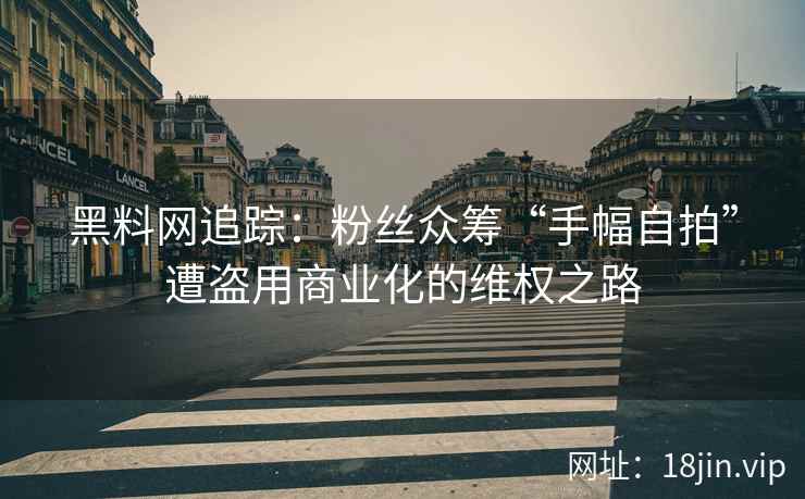 黑料网追踪：粉丝众筹“手幅自拍”遭盗用商业化的维权之路